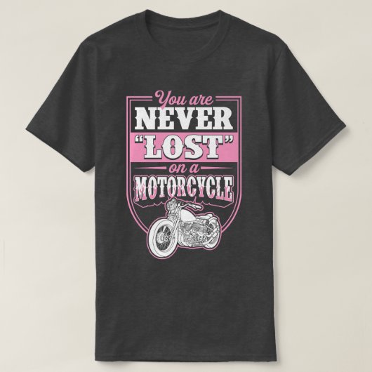 T-shirt Vous N'Êtes Jamais Perdu Sur Un Moto Classique Mot (Design devant)