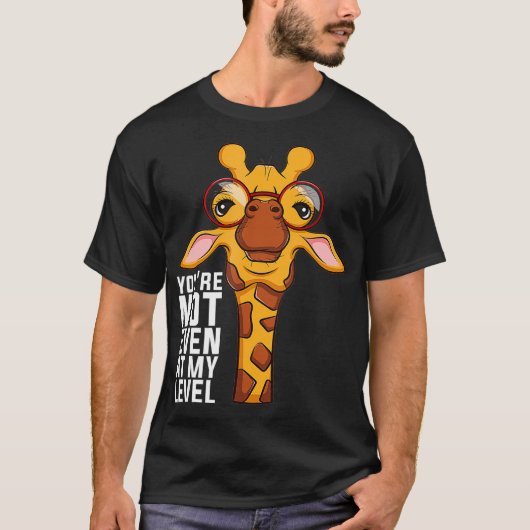 T-shirt Vous N'Êtes Même Pas À Mon Niveau (Devant)