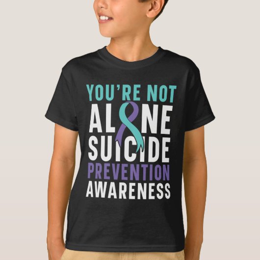 T-shirt Vous n'êtes pas la seule prévention du suicide de  (Devant)