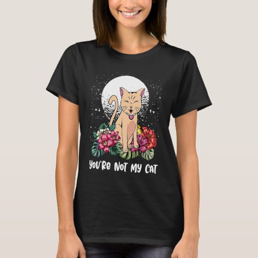 T-shirt Vous n'êtes pas mon chat Chat introverti Chaton a (Devant)