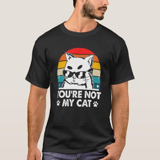 T-shirt Vous n'êtes pas mon chat Introvert Amoureux des ch (Devant)