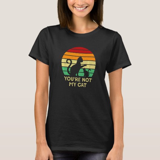 T-shirt Vous n'êtes pas mon chat introverti Chat Chat ant (Devant)