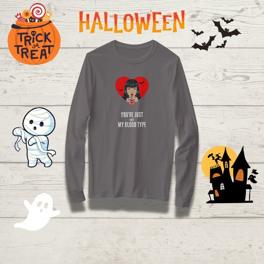 T-shirt "Vous n'êtes pas mon groupe sanguin" Funny Vampire