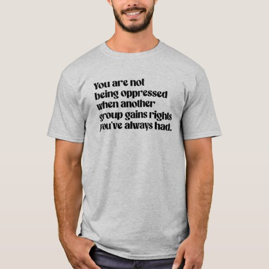 T-shirt Vous n'êtes pas opprimé (Devant)