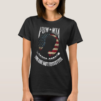 T-shirt Vous n'êtes pas oublié Pow Mia drapeau américain