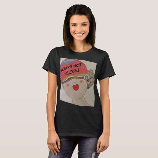 T-shirt Vous n'êtes pas seul (Devant entier)