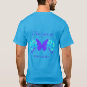 T-shirt Vous n'êtes pas seul en santé mentale (Dos)