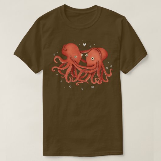 T-shirt Vous Octopi Mon Coeur (Design devant)