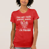 T-shirt VOUS PARIEZ VOTRE DOUCE DOUCE JE SUIS POLONAIS T-s (Devant)