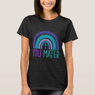 T-shirt Vous point-virgule prévention du suicide violet sa