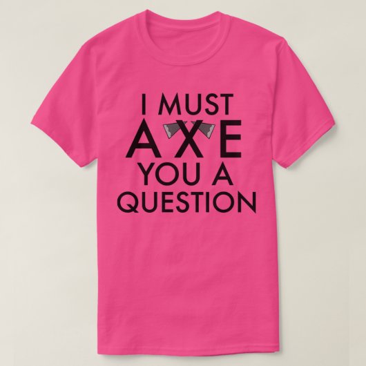 T-shirt Vous poser une question (Design devant)