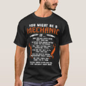 T-shirt Vous Pourriez Être Un Mécanicien Si Auto Mécanique (Devant)