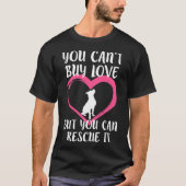 T-shirt Vous Pouvez Acheter Aimer Femme Pitbull Secourir C (Devant)