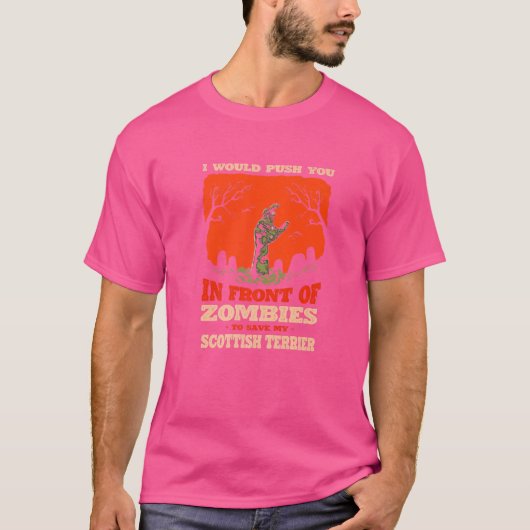 T-shirt Vous Pouvez Dans Les Zombies Pour Sauver Mon Terri (Devant)