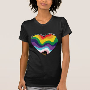 T-shirt Vous pouvez être vous-même avec moi LGBT Transgenr