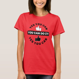 T-shirt Vous pouvez le faire (rouge)
