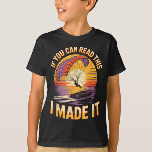 T-shirt Vous pouvez lire ceci Parasailer Parapente Bateau