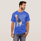 T-shirt Vous Pouvez Lire Mon Service Chiens Patches T Loca (Devant entier)