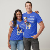 T-shirt Vous Pouvez Lire Mon Service Chiens Patches T Loca (Unisexe)