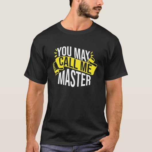 T-shirt Vous Pouvez M'Appeler Master Graduate Programme (Devant)