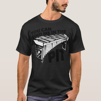 T-shirt Vous pouvez me trouver dans la fosse Vibraphone ré