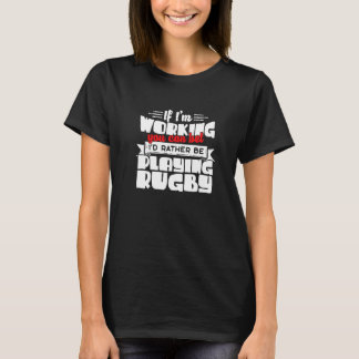 T-shirt Vous Pouvez Parier Id Plutôt Jouer Au Rugby