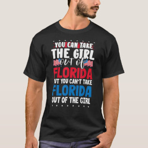 T-shirt Vous pouvez sortir la fille du drapeau américain d