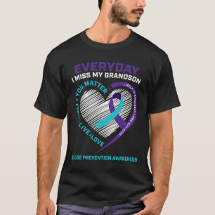 T-shirt Vous Prévention des problèmes Tee Grandson Suicide