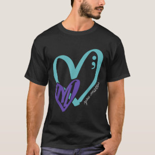 T-shirt Vous Prévention du suicide Sensibilisation Turquoi