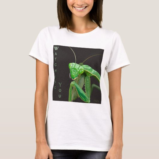 T-shirt Vous regarder - Version verte (Devant)