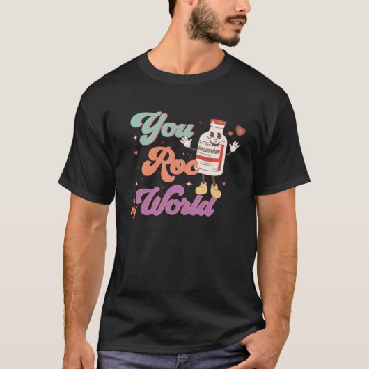 T-shirt Vous Roc Mon Monde CRNA ICU ER ED Nurse Valentines (Devant)