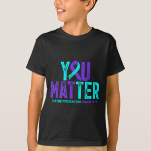 T-shirt Vous - Ruban de sensibilisation au violet sarcelle