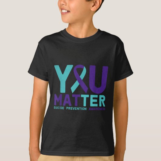 T-shirt Vous - Ruban de sensibilisation au violet sarcelle (Devant)