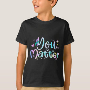 T-shirt Vous Ruban Violet Sarcelle de Sensibilisation à la