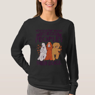 T-shirt Vous Savez Ce Que J'Aime Chez Les Gens Leurs Chien