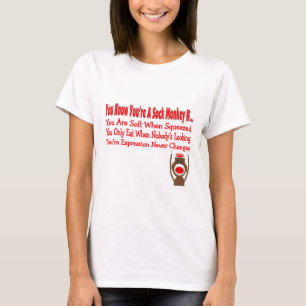 T-shirt Vous savez que vous êtes un singe de chaussette