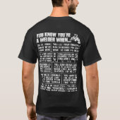 T-shirt Vous Savez Que Vous Êtes Un Soudeur, Un Soudeur, U (Dos)