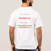 T-shirt "Vous savez T-shirt… discrimination" (Dos)