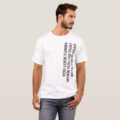 T-shirt Vous semblez drôles… (Devant entier)