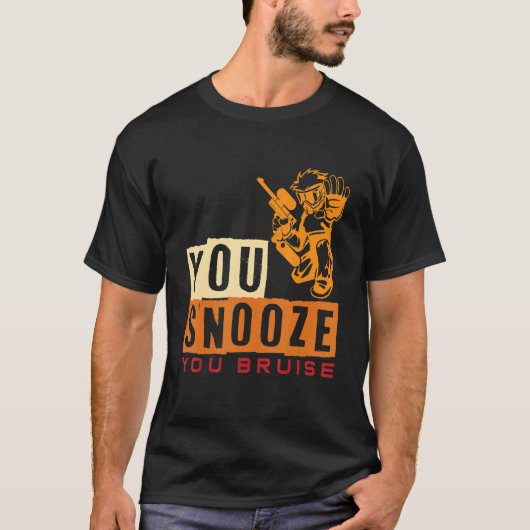 T-shirt Vous Snooze Vous Bruise Paintball 1 (Devant)