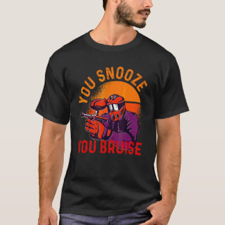 T-shirt Vous Snooze Vous Bruit Paintball Hommes Femmes Enf