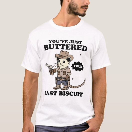 T-shirt Vous venez de badigeonner votre Dernier biscuit (Devant)