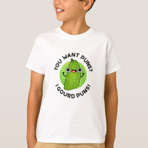 T-shirt Vous Voulez Puns I Gourd Puns Funny Veggie Pun