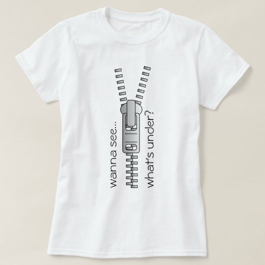 T-shirt Vous voulez voir ce qui se trouve sous Black Perso (Design devant)