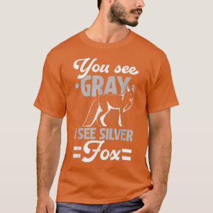 T-shirt Vous Voyez Grey Je Vois Argent Pour Animaux Animau