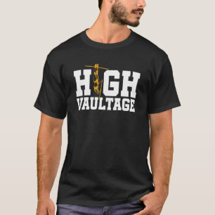 T-shirt Voûte Haute Voûte Pole Vault Pôle Saut Et Wi-Fi