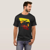 T-shirt Voûte Rétro Sur Le Cheval (Devant entier)