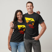 T-shirt Voûte Rétro Sur Le Cheval (Unisexe)