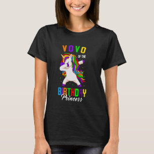 T-shirt Vovo de la Licorne de la Princesse d'Anniversaire