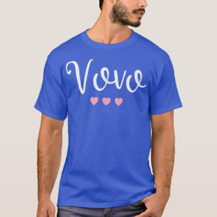 T-shirt Vovo Grand-mère portugaise mignonne rose